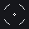 镂空十字+中喷准星(右键半隐) white custom crosshair
