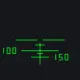 猎杀对决短纳甘精准型（中栏位）普通弹射表 green custom crosshair