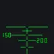 猎杀对决温菲尔德神射手型（大栏位）-普通弹-射表 green custom crosshair