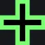 6 green custom crosshair