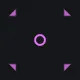 X purple custom crosshair