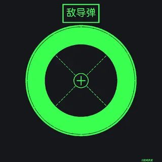 敌导弹 green animated custom crosshair