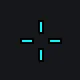 1 cyan custom crosshair