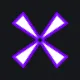 X型—三角（无中心点） purple custom crosshair