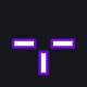 T型—方（无中心点） purple custom crosshair