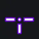 T型—方（中心点） purple custom crosshair