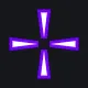 十字型—三角（无中心点） purple custom crosshair