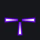 T型—三角（无中心点） purple custom crosshair