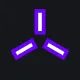 Y型 倒—方（无中心点） purple custom crosshair