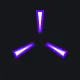 Y型 倒—三角（无中心点） purple custom crosshair