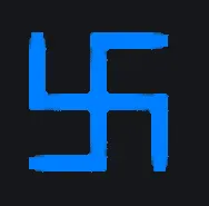 Анимированная РГБ Свастика blue animated custom crosshair