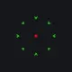 内向 green custom crosshair