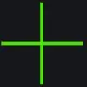 大十字准星 green custom crosshair