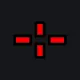 2 red custom crosshair