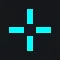 1 cyan custom crosshair