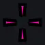 Crosshair pink black outlines