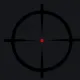 Crosshair Reticle with Red Dot