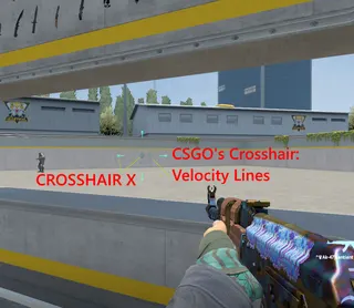 Crosshairstyle_0 - Dynamic Default CSGO style (Cyan) + (M1) T-shape (Green) - Unlock your OLD AIM