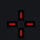 Cruz vermelha com bordas red custom crosshair