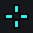 CS 2 Static cyan custom crosshair