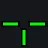 CS T upside down green custom crosshair
