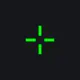 CS2 AIM green custom crosshair
