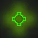CS2 Glow green Animated green custom crosshair