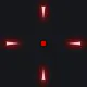 cs2 pro aim red custom crosshair