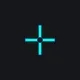 CS2/RUST cyan custom crosshair