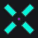 Cyan X cyan custom crosshair