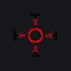 deadpool red custom crosshair