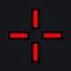 Default red custom crosshair