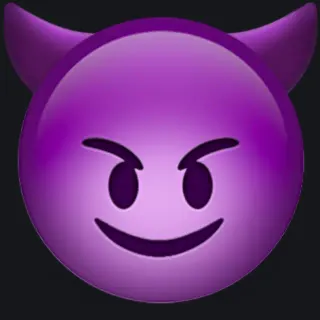 demon emoji purple custom crosshair
