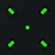 Dot V.3 Cross green custom crosshair