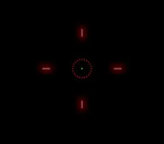 Down Sight Hero black custom crosshair