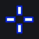 Dynamic Simple (ADS) blue custom crosshair