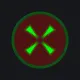 Ekis-Holo green custom crosshair