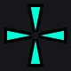 EXD POLLO MODERATED cyan custom crosshair