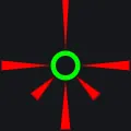 Extemporaneous red custom crosshair