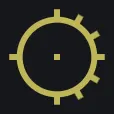 F-5 Static Gunsight yellow custom crosshair