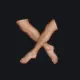 feet2 orange custom crosshair