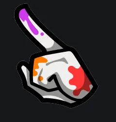 Finger white custom crosshair
