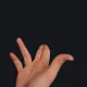 Finger gun orange custom crosshair