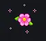 Flower Rainbow pink animated custom crosshair