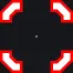 FN Shotgun Red Outline red custom crosshair