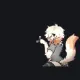 furry boy pointing white custom crosshair