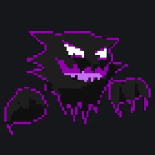 gengar spinning purple animated custom crosshair