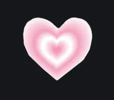 girly pink heart crosshair