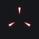 glow tri cross white custom crosshair