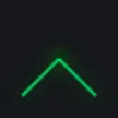 Glowing Chevron green custom crosshair